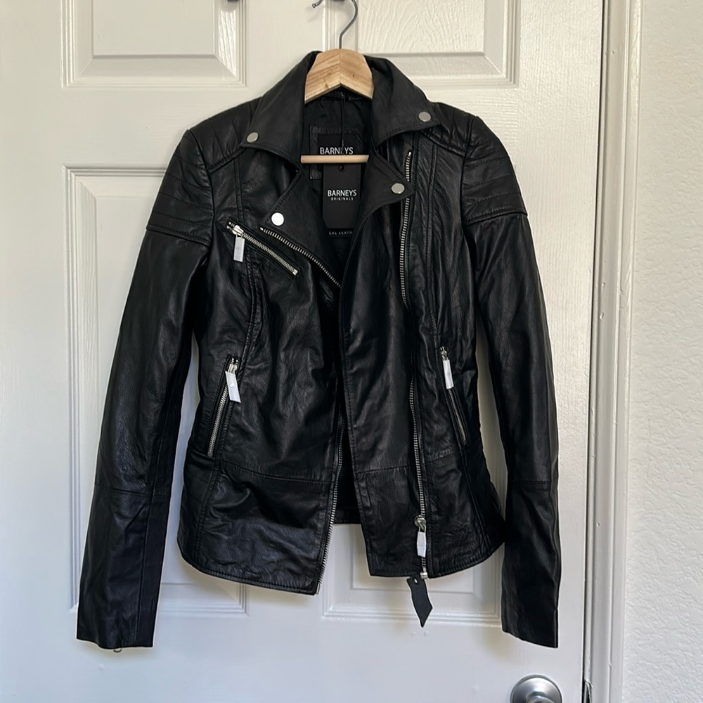 BRAND NEW Barneys Original Leather Jacket